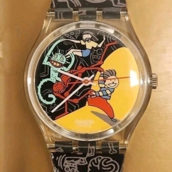 Swatch watch JUNGLE TANGLE GK235 Standard Gents Designed By Francisco Capdvila - Picture 1 of 8